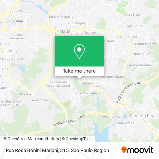 Rua Rosa Bonini Mariani, 315 map