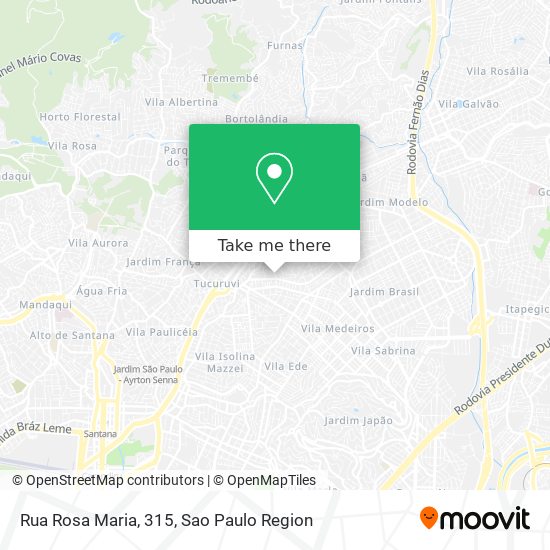 Rua Rosa Maria, 315 map