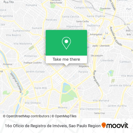 16o Ofício de Registro de Imóveis map