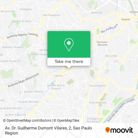 Av. Dr. Guilherme Dumont Vilares, 2 map