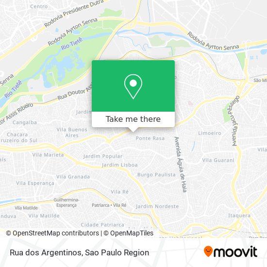 Rua dos Argentinos map