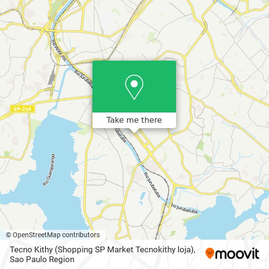 Mapa Tecno Kithy (Shopping SP Market Tecnokithy loja)