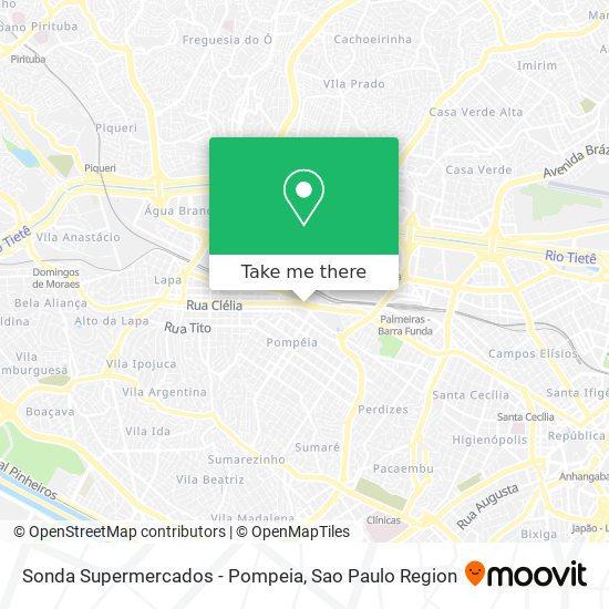 Sonda Supermercados - Pompeia map
