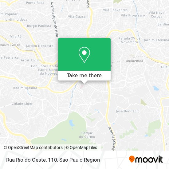 Rua Rio do Oeste, 110 map