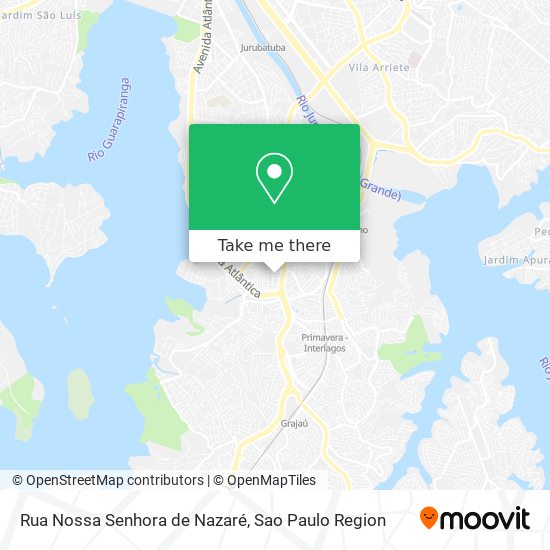 Mapa Rua Nossa Senhora de Nazaré