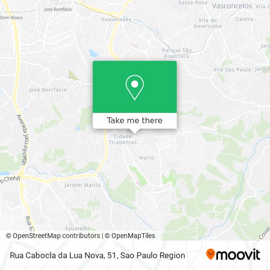 Rua Cabocla da Lua Nova, 51 map