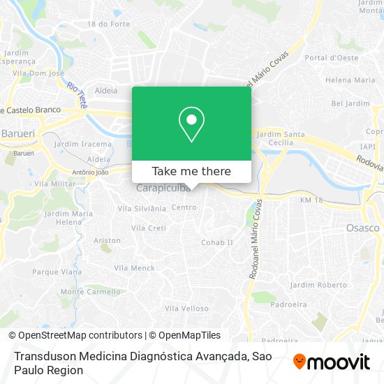 Mapa Transduson Medicina Diagnóstica Avançada
