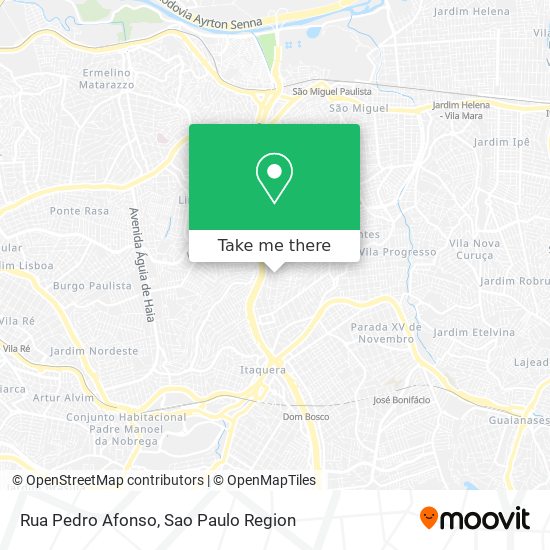 Mapa Rua Pedro Afonso