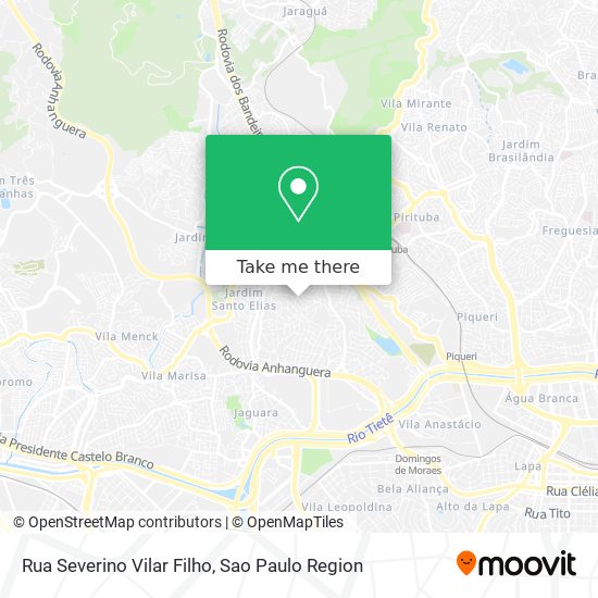 Mapa Rua Severino Vilar Filho