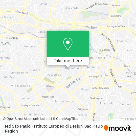 Ied São Paulo - Istituto Europeo di Design map