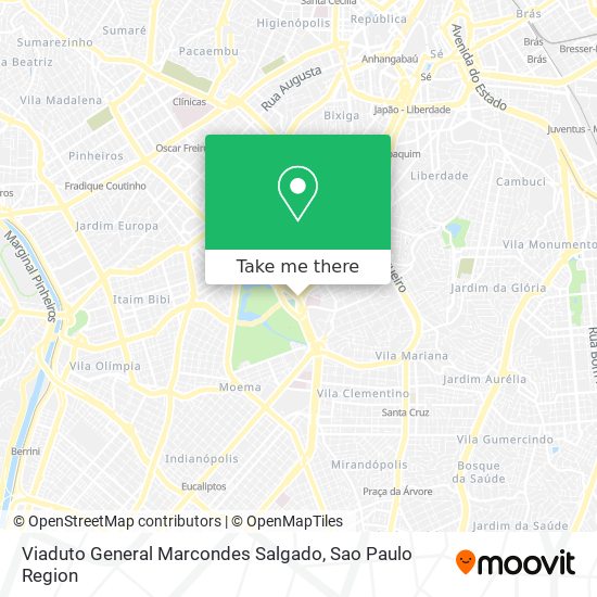 Mapa Viaduto General Marcondes Salgado