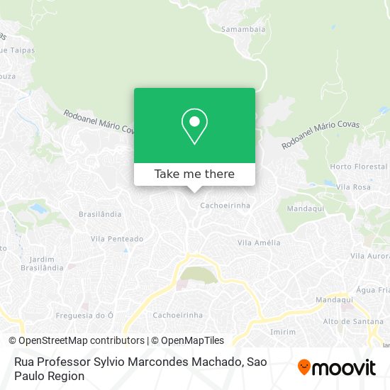 Mapa Rua Professor Sylvio Marcondes Machado