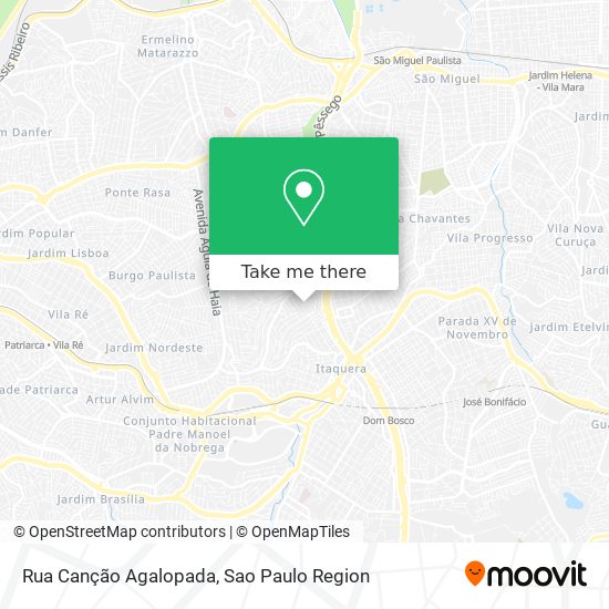 Rua Canção Agalopada map