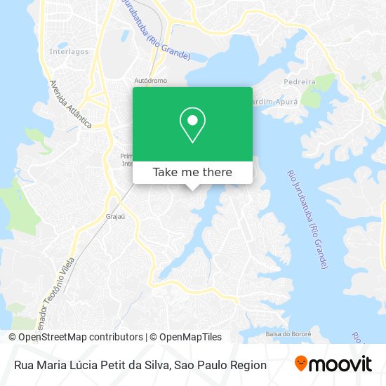Mapa Rua Maria Lúcia Petit da Silva