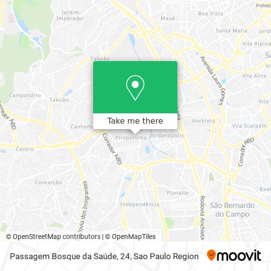 Passagem Bosque da Saúde, 24 map