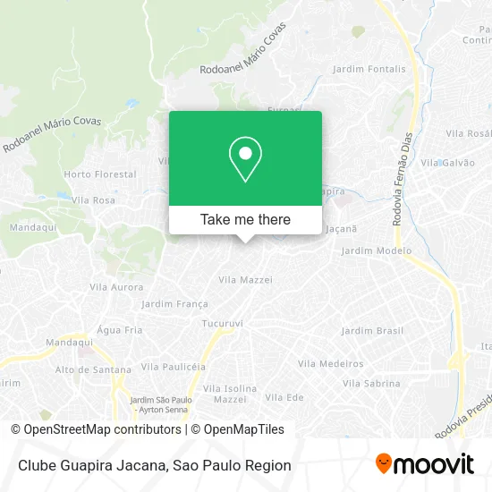 Clube Guapira Jacana map