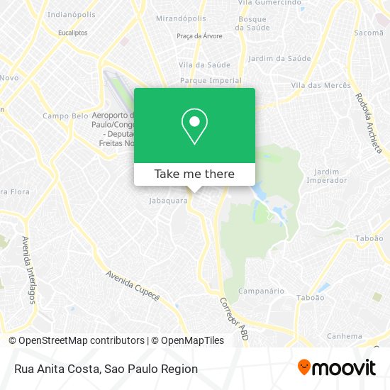 Mapa Rua Anita Costa