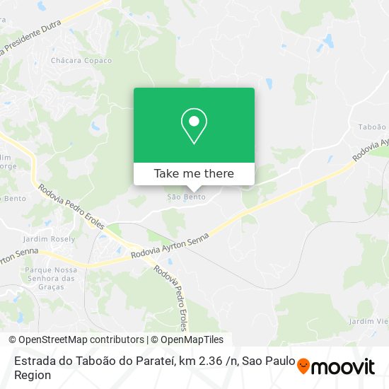 Estrada do Taboão do Parateí, km 2.36 /n map