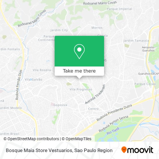 Bosque Maia Store Vestuarios map