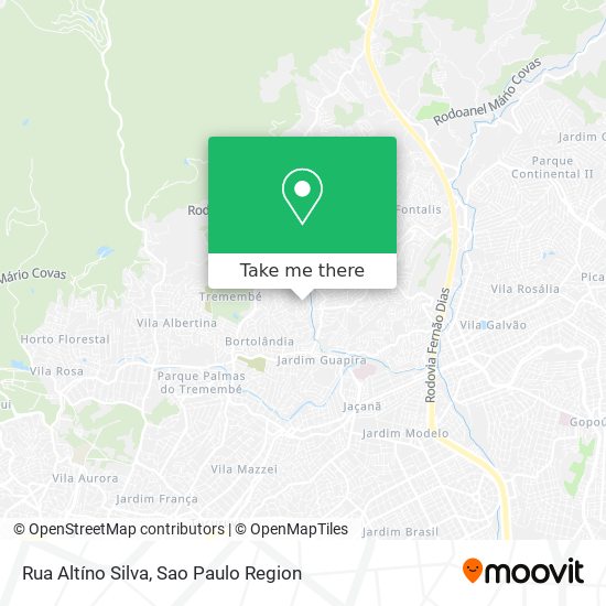 Rua Altíno Silva map