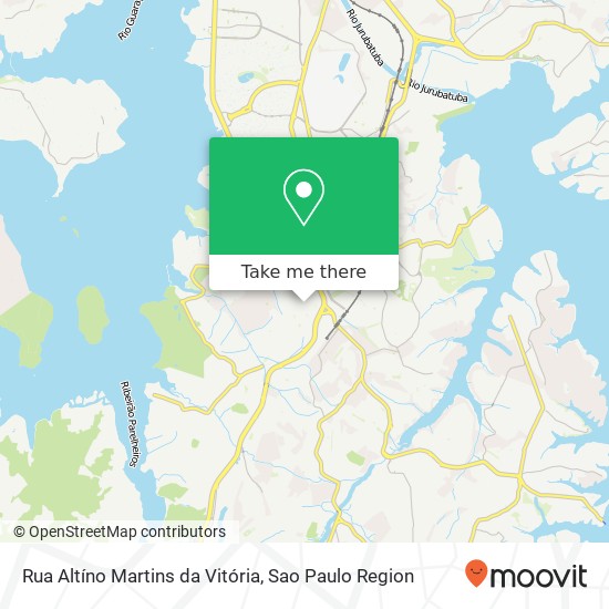 Mapa Rua Altíno Martins da Vitória
