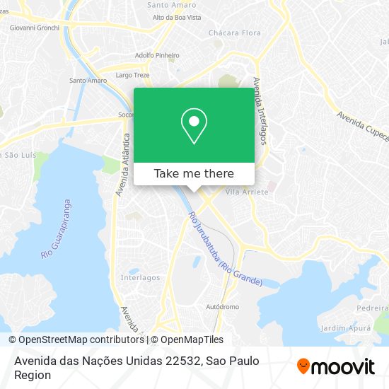 Mapa Avenida das Nações Unidas 22532