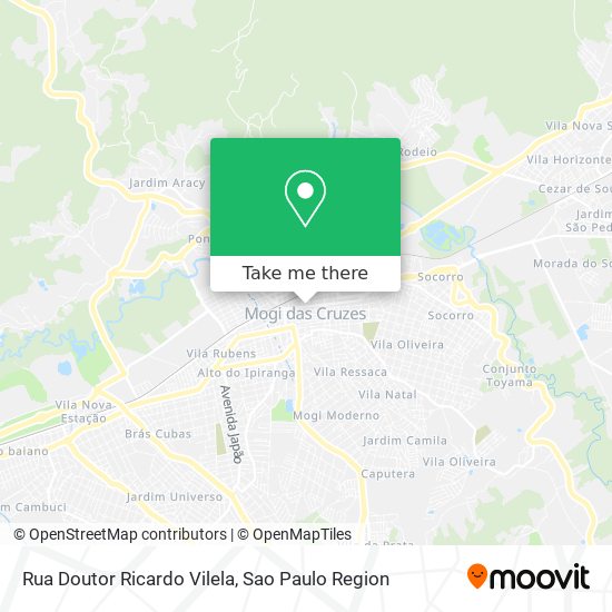 Mapa Rua Doutor Ricardo Vilela