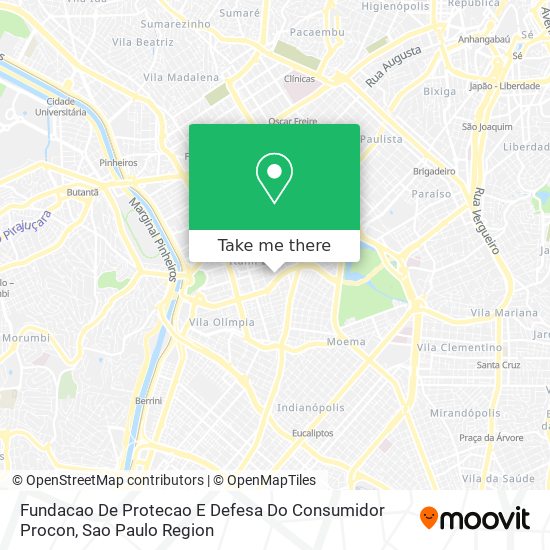 Fundacao De Protecao E Defesa Do Consumidor Procon map