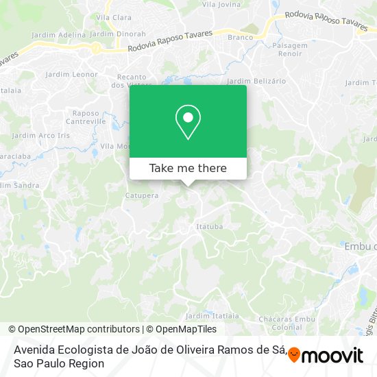 Mapa Avenida Ecologista de João de Oliveira Ramos de Sá