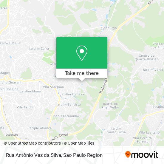 Rua Antônio Vaz da Silva map