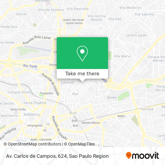 Mapa Av. Carlos de Campos, 624