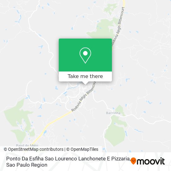 Ponto Da Esfiha Sao Lourenco Lanchonete E Pizzaria map