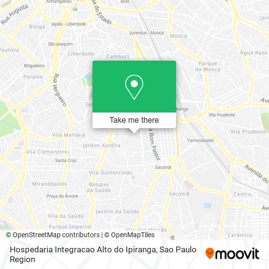 Hospedaria Integracao Alto do Ipiranga map