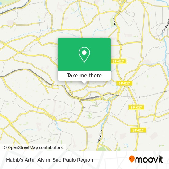 Habib's Artur Alvim map