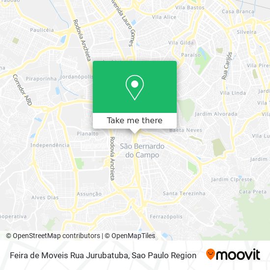 Feira de Moveis Rua Jurubatuba map