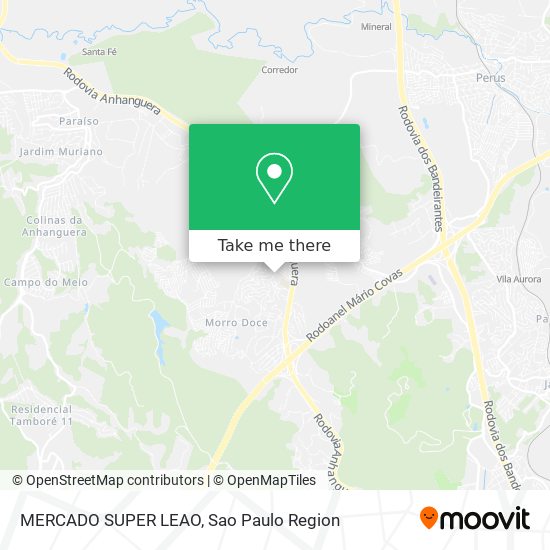 Mapa MERCADO SUPER LEAO