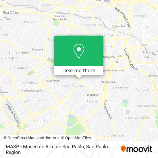 MASP - Museu de Arte de São Paulo map