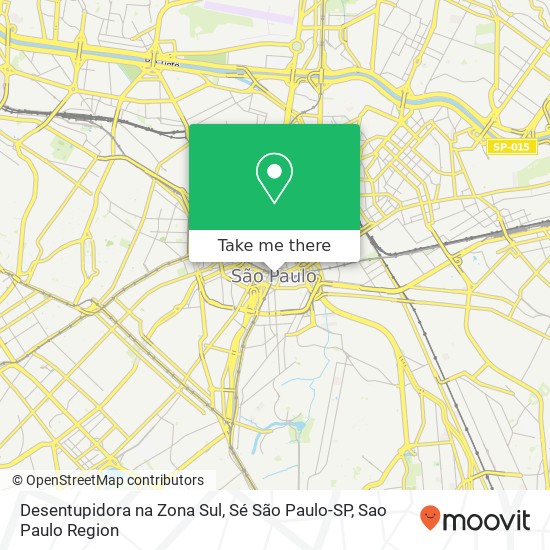 Desentupidora na Zona Sul, Sé São Paulo-SP map