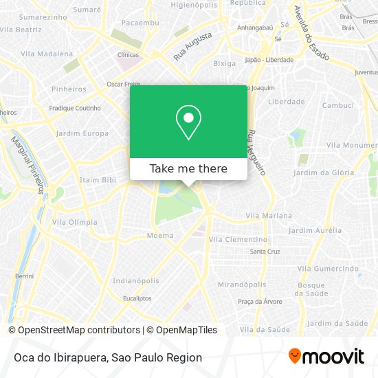 Oca do Ibirapuera map