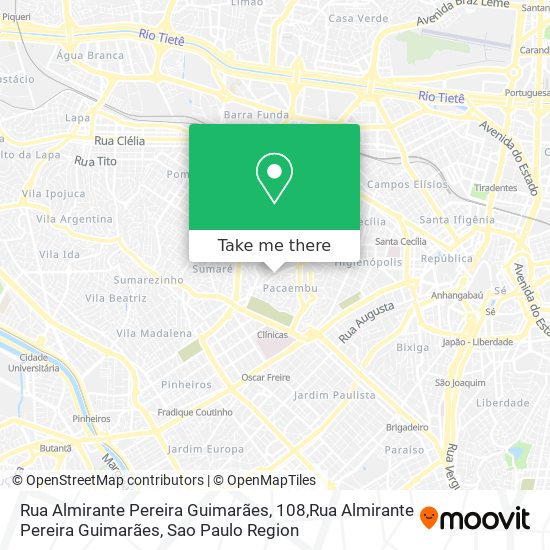 Mapa Rua Almirante Pereira Guimarães, 108,Rua Almirante Pereira Guimarães