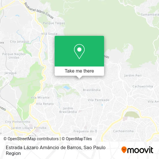 Estrada Lázaro Amâncio de Barros map
