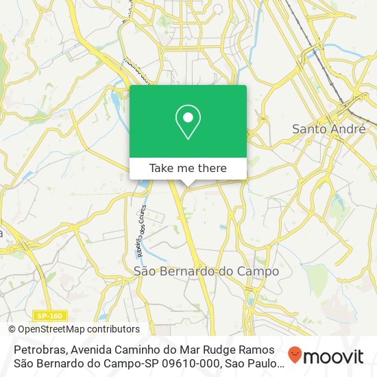 Petrobras, Avenida Caminho do Mar Rudge Ramos São Bernardo do Campo-SP 09610-000 map