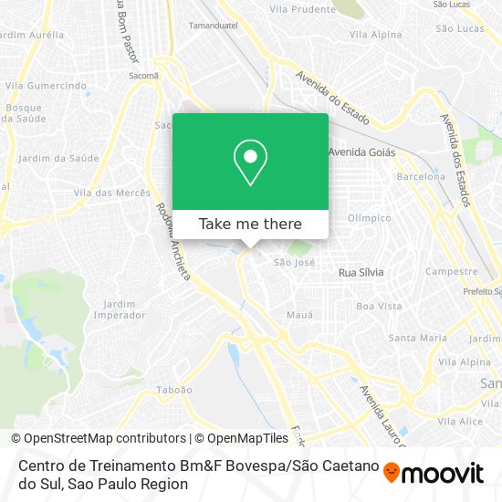 Centro de Treinamento Bm&F Bovespa / São Caetano do Sul map