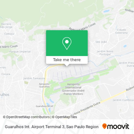 Guarulhos Int. Airport Terminal 3 map