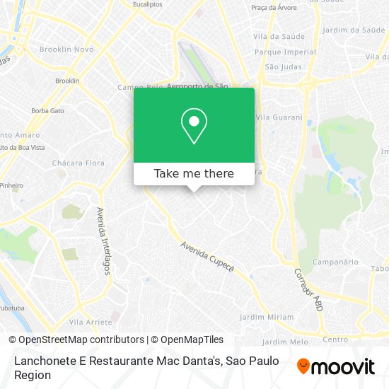 Mapa Lanchonete E Restaurante Mac Danta's