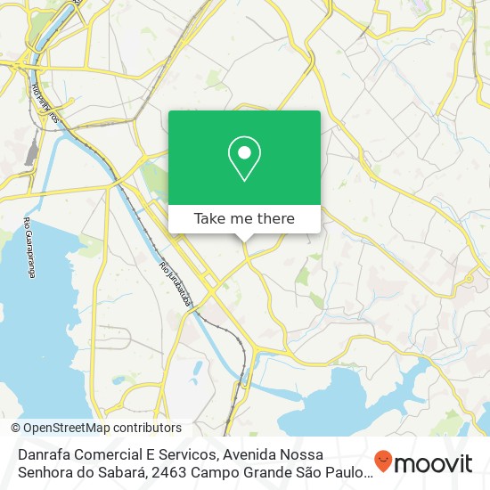 Danrafa Comercial E Servicos, Avenida Nossa Senhora do Sabará, 2463 Campo Grande São Paulo-SP 04685-006 map