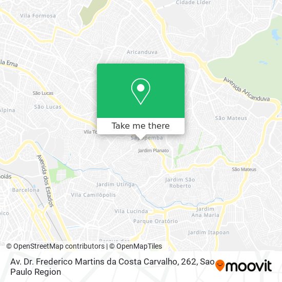 Av. Dr. Frederico Martins da Costa Carvalho, 262 map