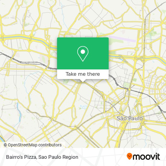 Bairro's Pizza map