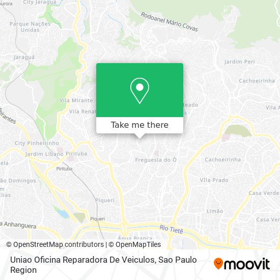 Mapa Uniao Oficina Reparadora De Veiculos