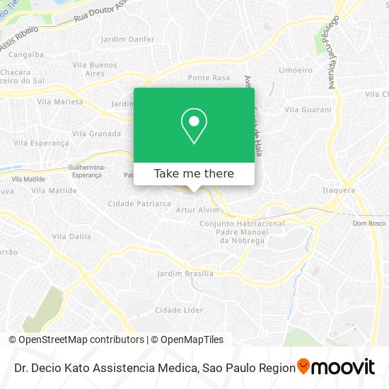 Mapa Dr. Decio Kato Assistencia Medica